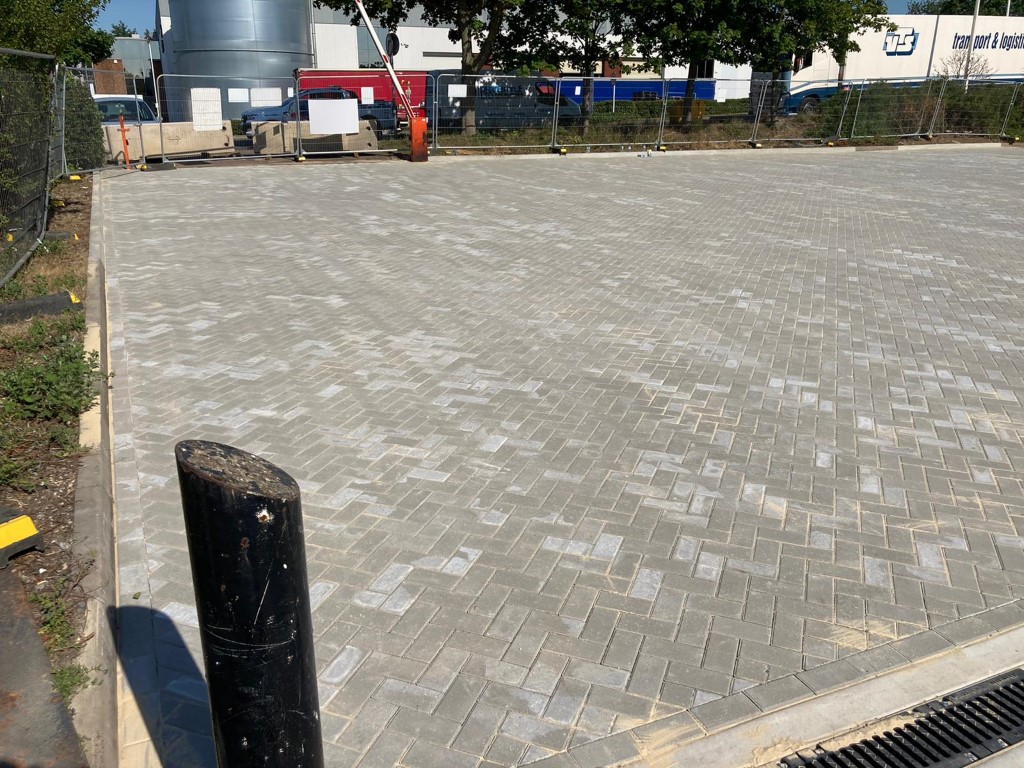 Laying block paving in Charlton, Surrey