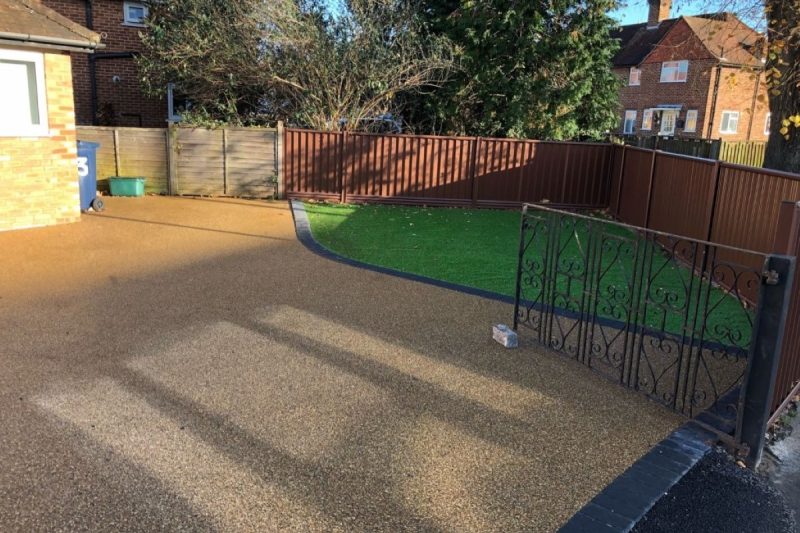 New resin driveway installation