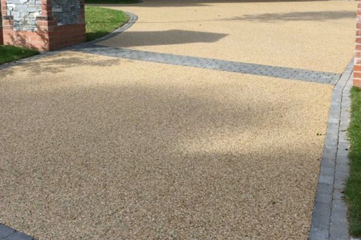 Resin installation in Slyfield, Surrey