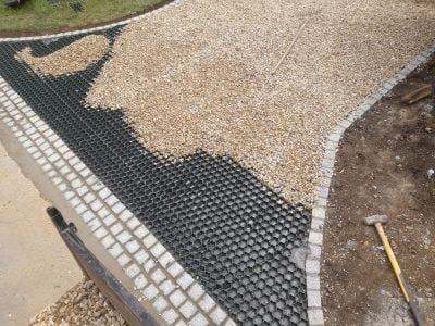 Gravel Driveway with Stabilisers