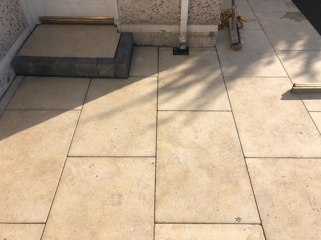 Laying a patio