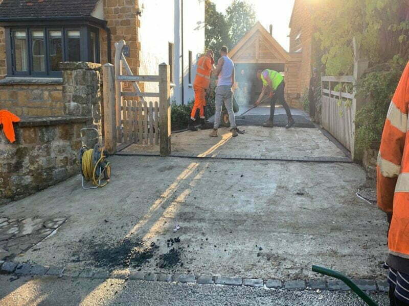 Laying the tarmac